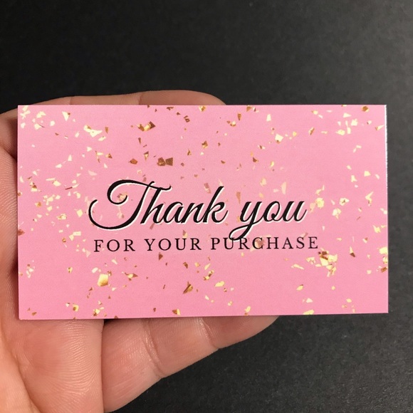 30 thank you for your purchase cards glossy size 3.5x2 - Picture 3 of 6